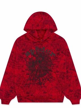 Bright Pink Graphic Pullover Hoodie with Black Print